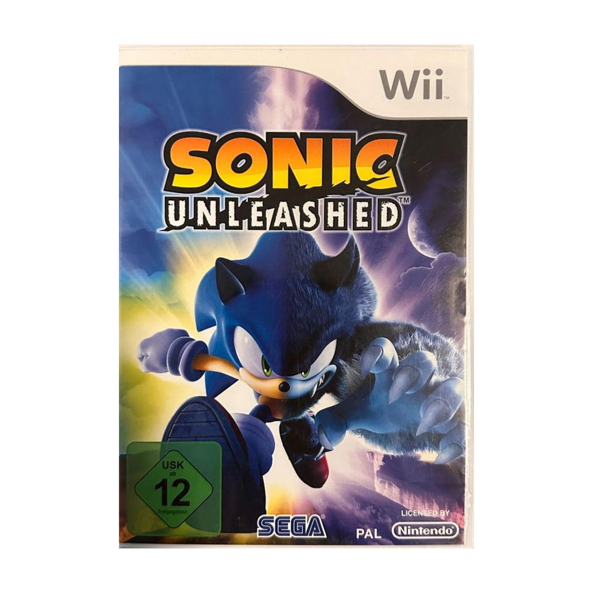 Sonic Unleashed - Nintendo Wii Spiel – freigestelltes Hauptbild