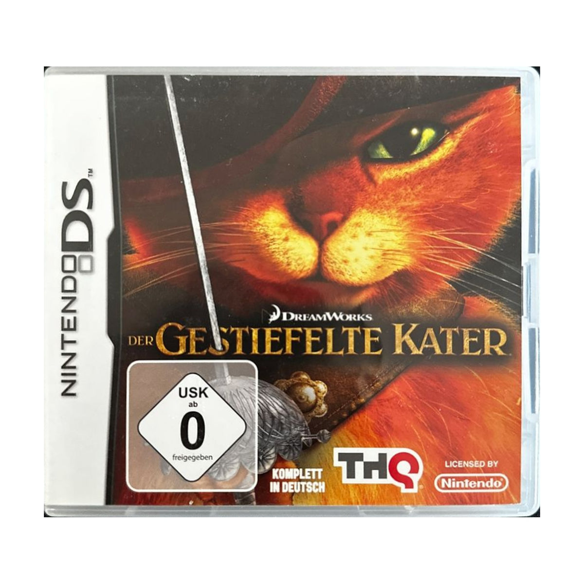 Der gestiefelte Kater - Nintendo DS Spiel – freigestelltes Hauptbild