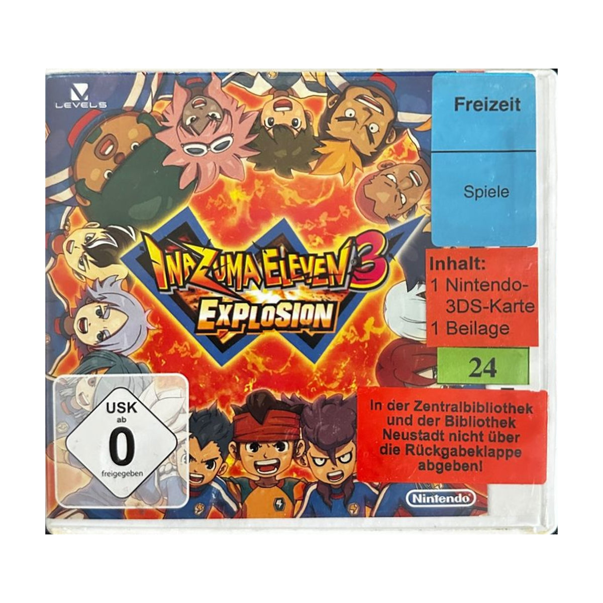 Inazuma Eleven 3: Explosion - Nintendo 3DS Spiel – freigestelltes Hauptbild