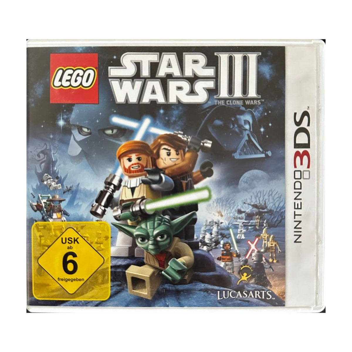 LEGO Star Wars 3: The Clone Wars - Nintendo 3DS Spiel – freigestelltes Hauptbild