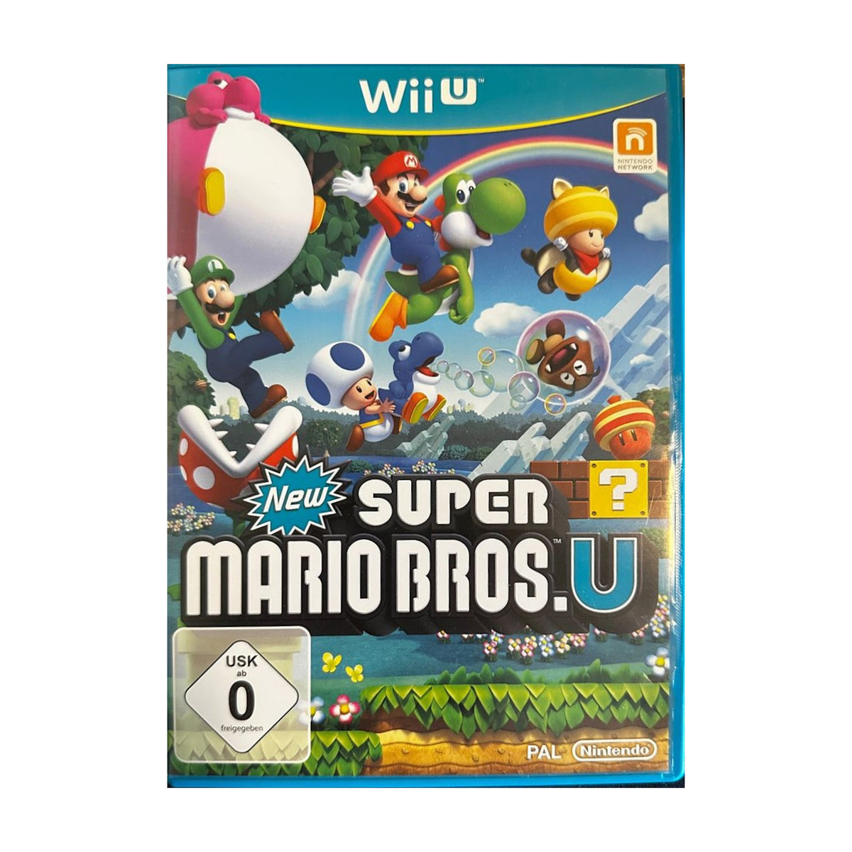 New Super Mario Bros U - Nintendo Wii U Spiel – freigestelltes Hauptbild