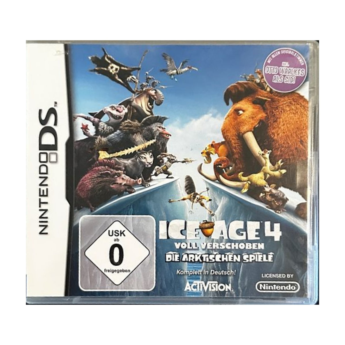 Ice Age 4 Voll Verschoben - Nintendo DS Spiel – freigestelltes Hauptbild