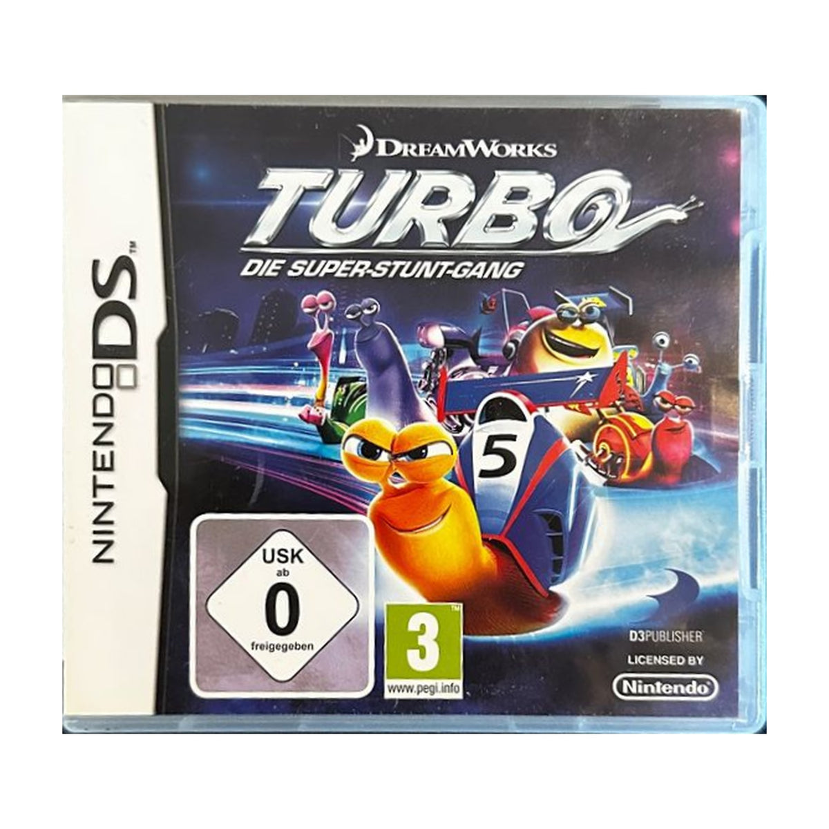 Turbo: Die Super-Stunt-Gang - Nintendo DS Spiel – freigestelltes Hauptbild