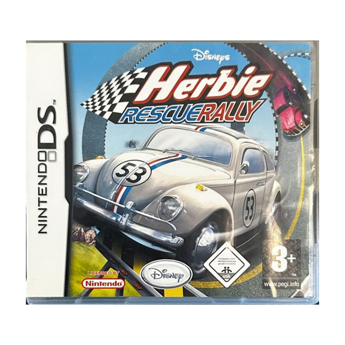 Herbie Rescue Rally - Nintendo DS Spiel – freigestelltes Hauptbild