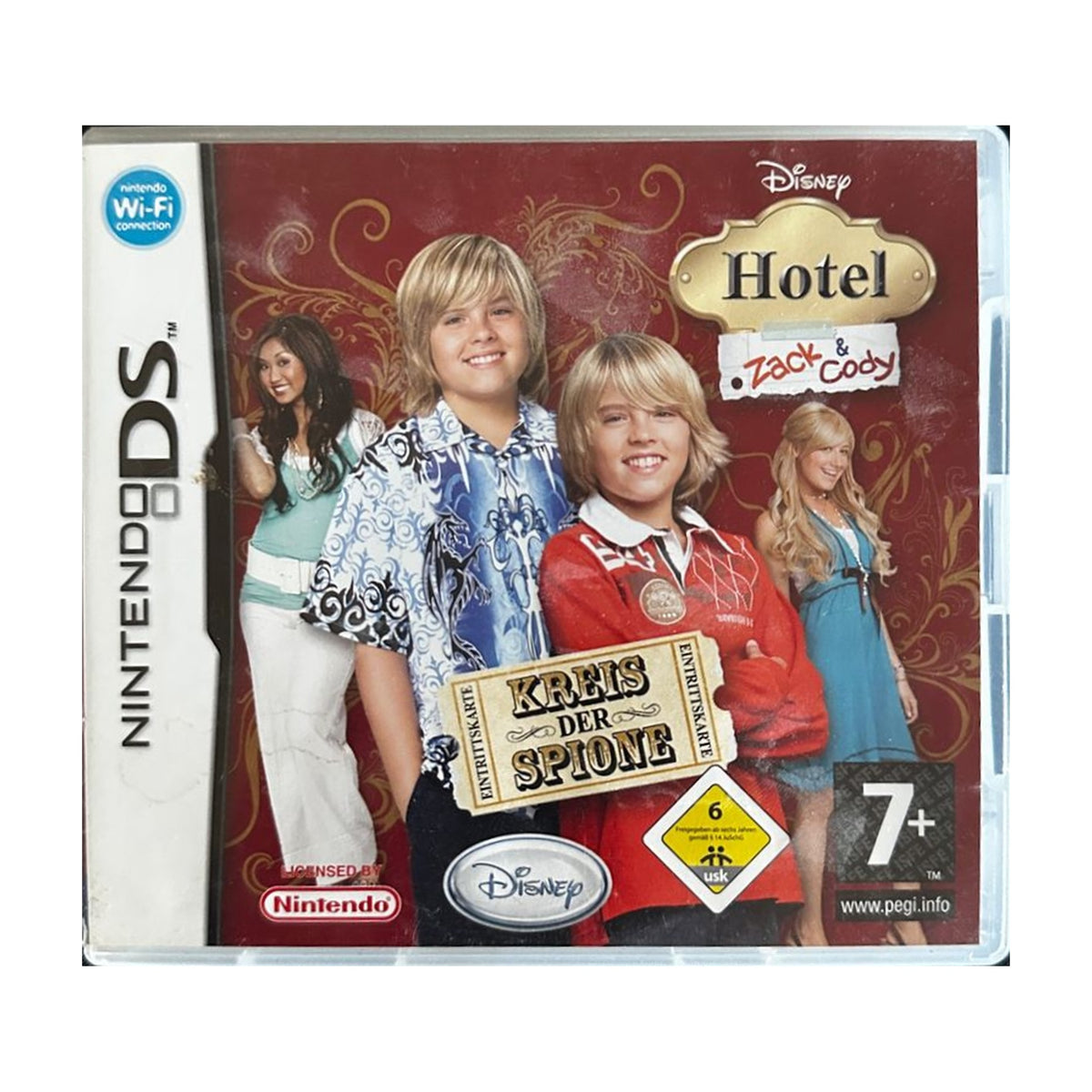 Hotel Zack & Cody: Kreis der Spione - Nintendo DS Spiel – freigestelltes Hauptbild