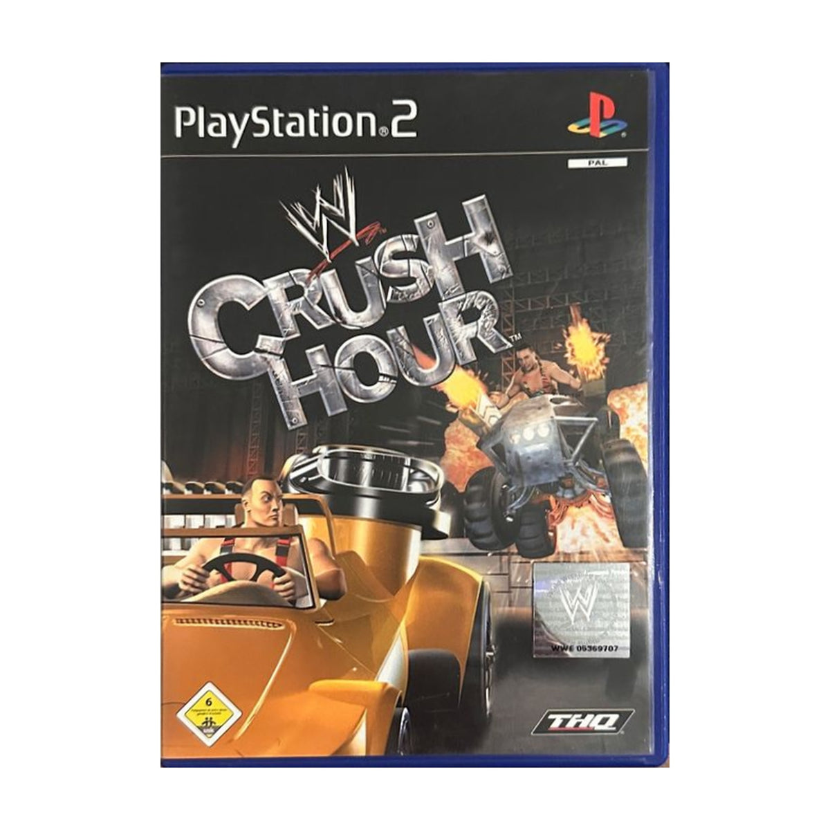 WWE Crush Hour - PS2 Spiel – freigestelltes Hauptbild