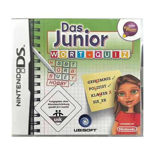 Das Junior Wort-Quiz - Nintendo DS Spiel – freigestelltes Hauptbild