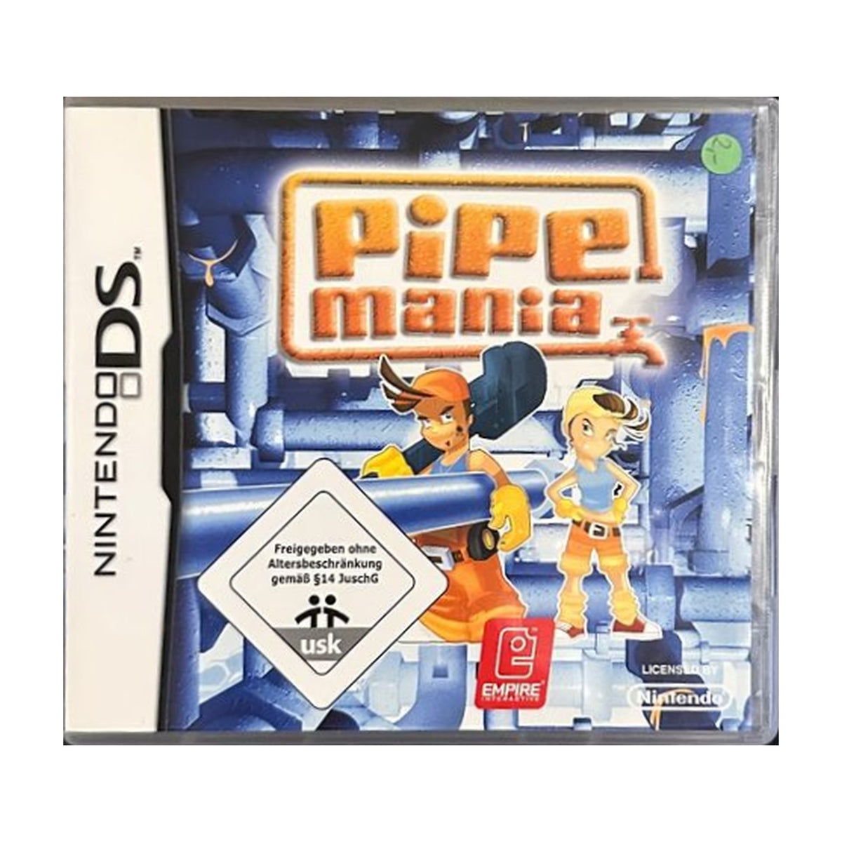 Pipe Mania - Nintendo DS Spiel – freigestelltes Hauptbild