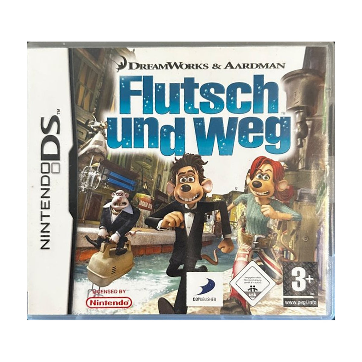 Flutsch und Weg - Nintendo DS Spiel – freigestelltes Hauptbild