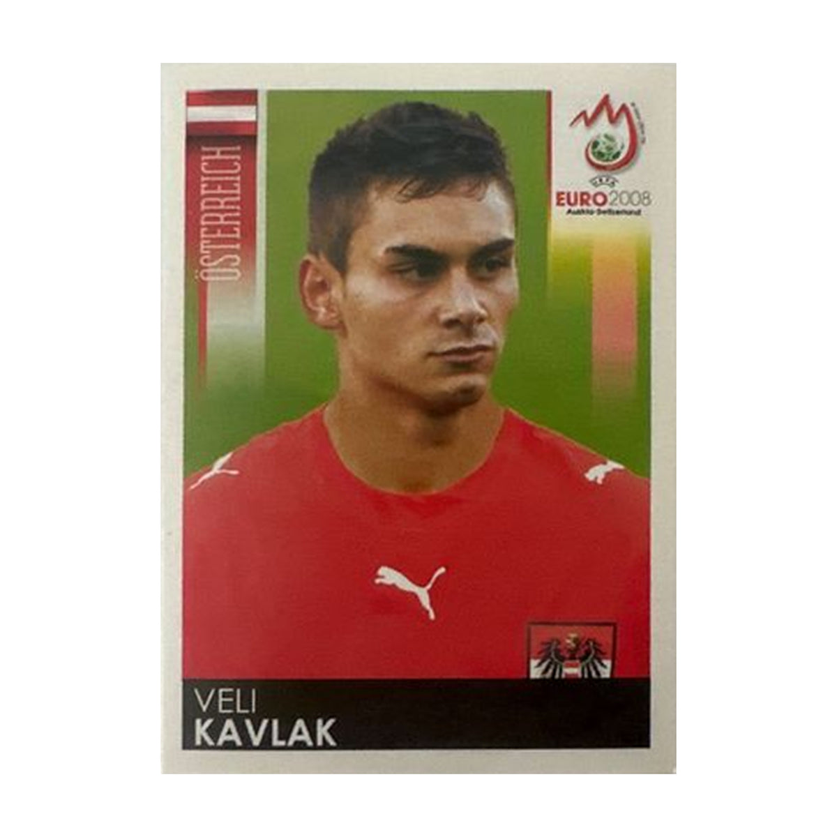 Panini UEFA EURO 2008 – Nr. 168 – Veli Kavlak – Schweizer Edition – Vorderseite