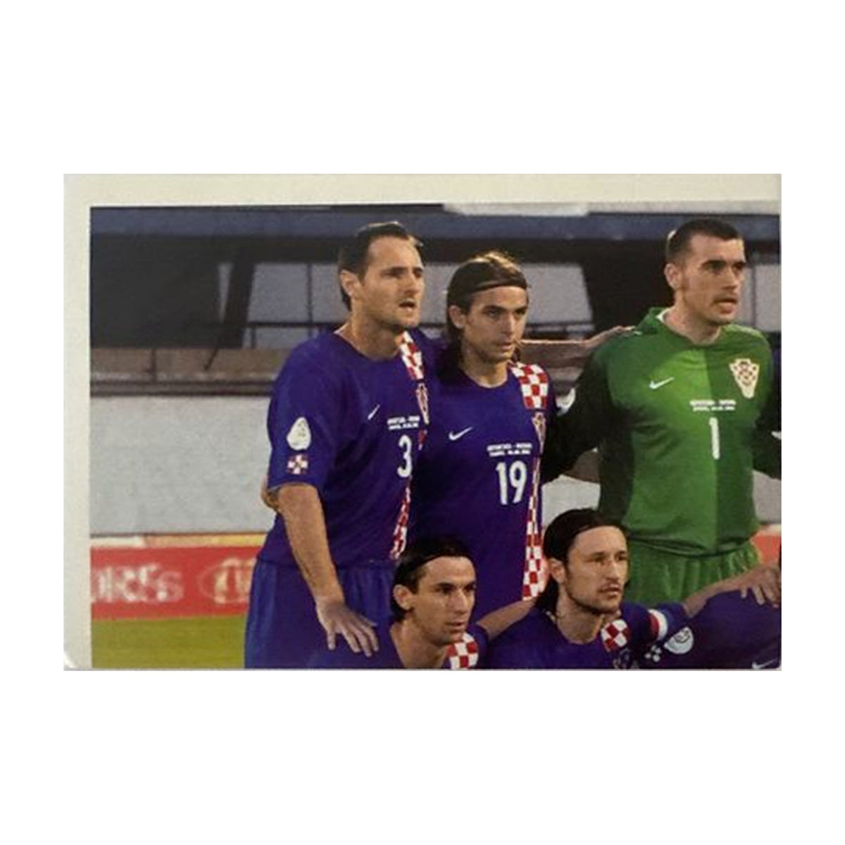 Panini UEFA EURO 2008 – Nr. 177 – Kroatien Mannschaft Teilbild oben links – Schweizer Edition – Vorderseite