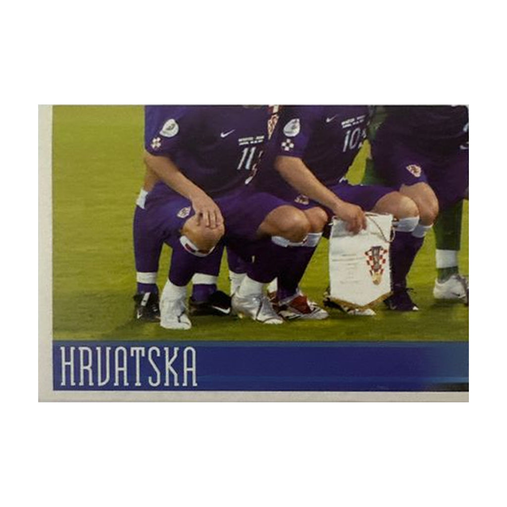 Panini UEFA EURO 2008 – Nr. 179 – Kroatien Mannschaft Teilbild unten links – Schweizer Edition – Vorderseite