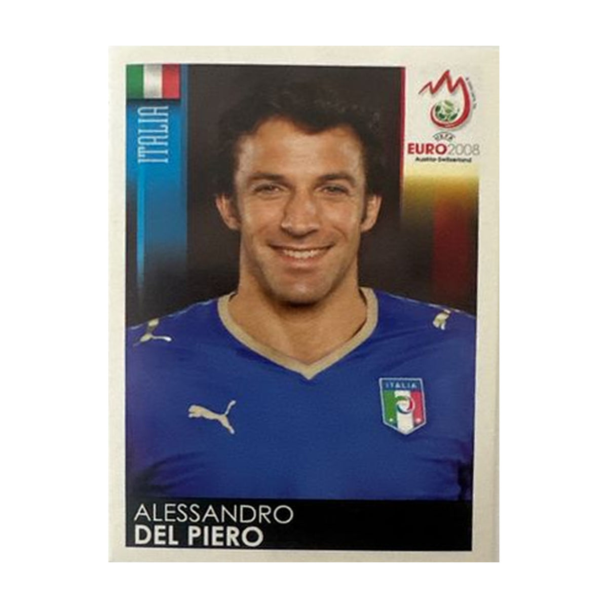 Panini UEFA EURO 2008 – Nr. 303 – Alessandro Del Piero – Schweizer Edition – Vorderseite