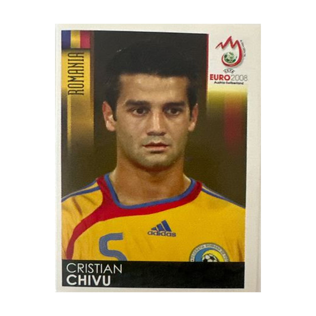 Panini UEFA EURO 2008 – Nr. 319 – Cristian Chivu – Schweizer Edition – Vorderseite