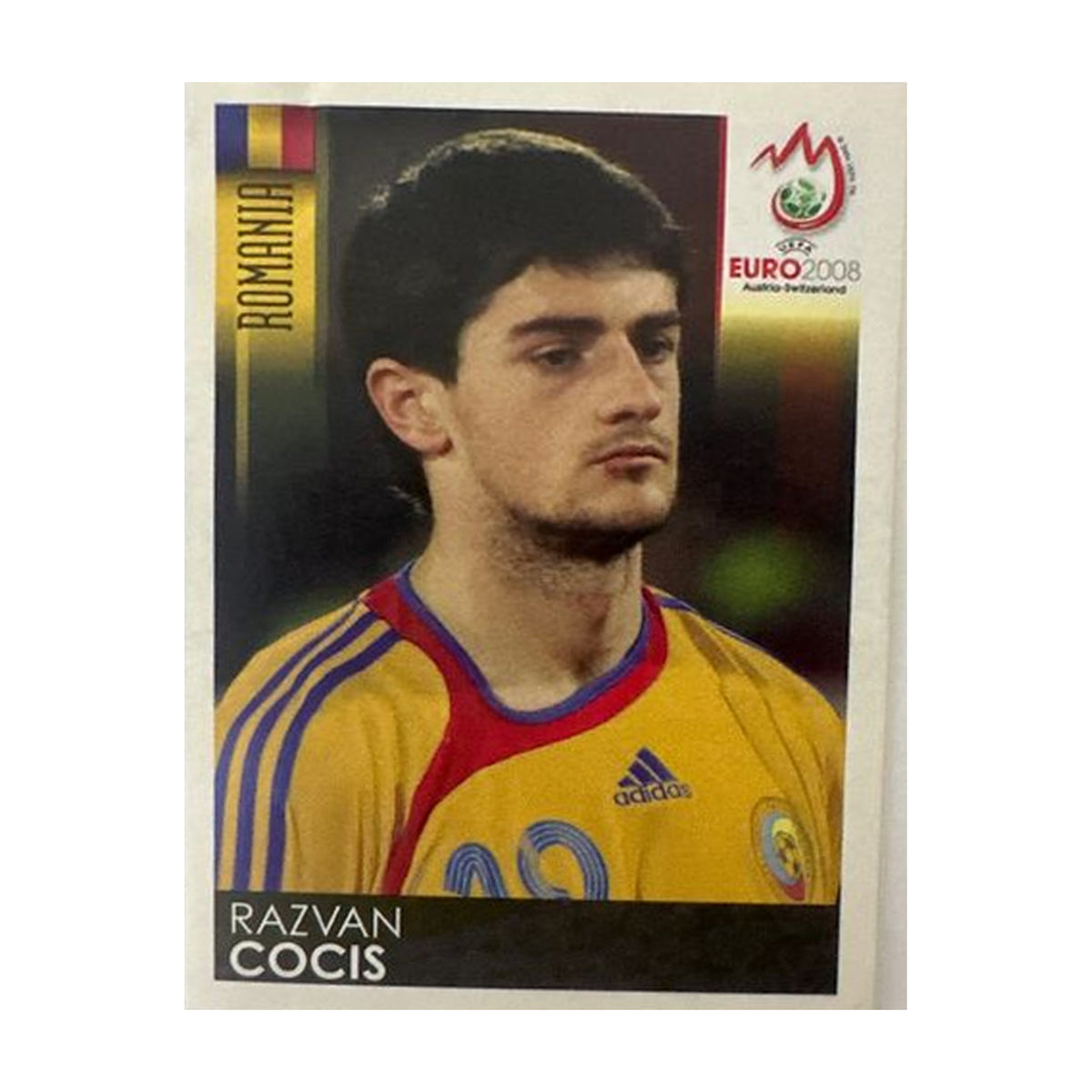 Panini UEFA EURO 2008 – Nr. 324 – Razvan Cocis – Schweizer Edition – Vorderseite