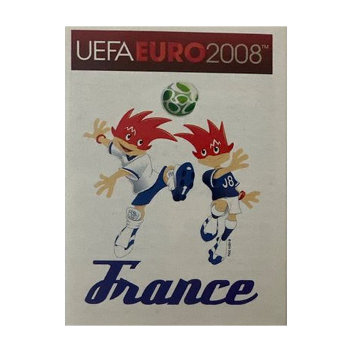 Panini UEFA EURO 2008 – Nr. 332 – Frankreich Maskottchen – Schweizer Edition – Vorderseite
