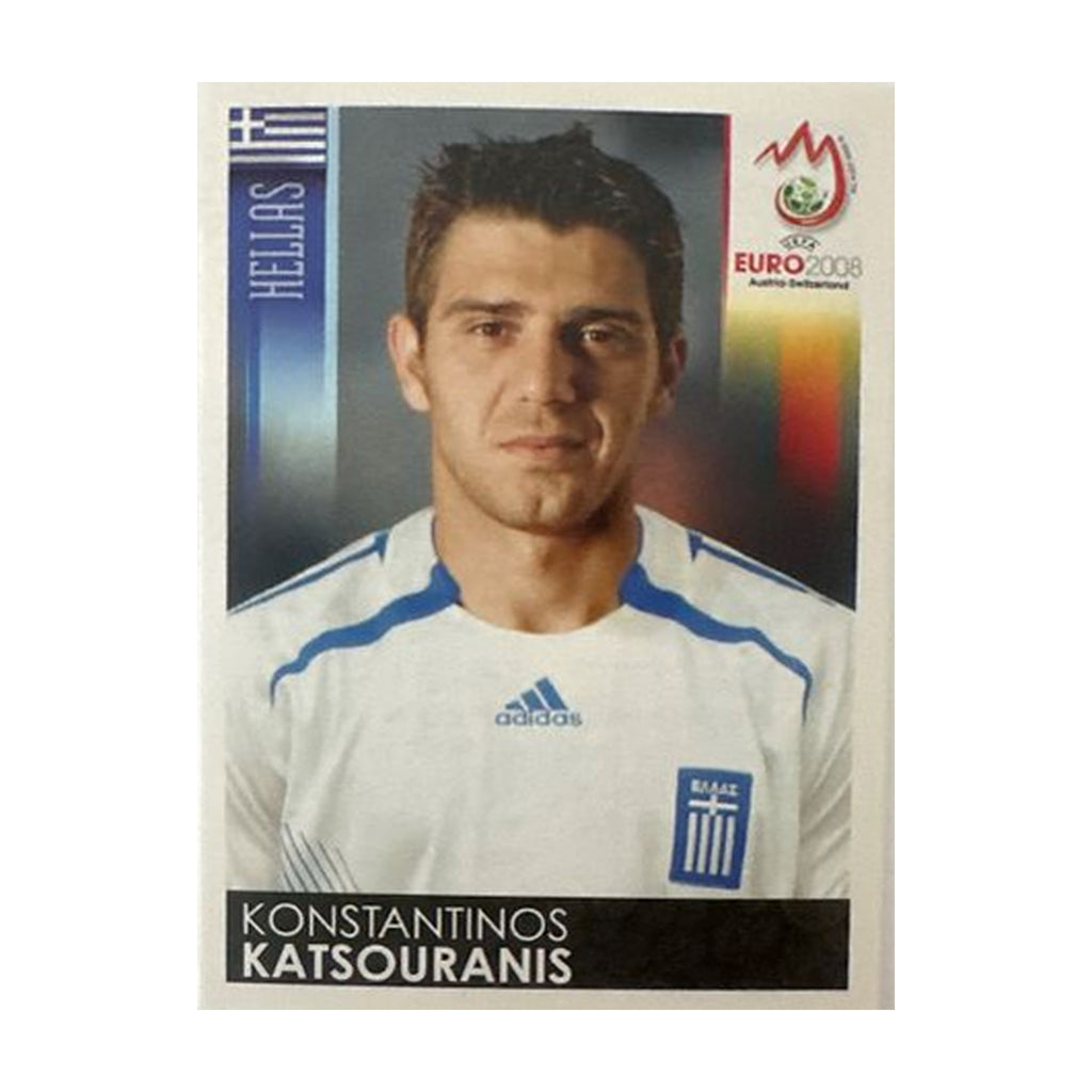 Panini UEFA EURO 2008 – Nr. 375 – Konstantinos Katsouranis – Schweizer Edition – Vorderseite