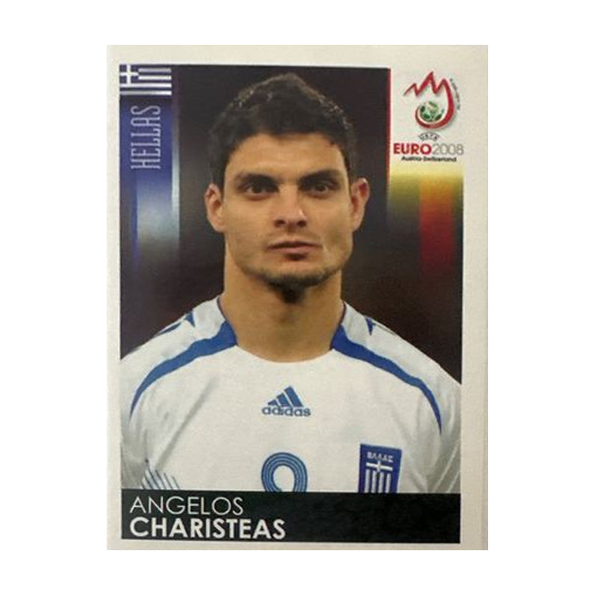 Panini UEFA EURO 2008 – Nr. 382 – Angelos Charisteas – Schweizer Edition – Vorderseite