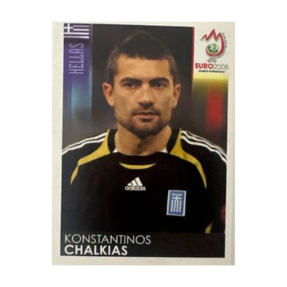 Panini UEFA EURO 2008 – Nr. 383 – Konstantinos Chalkias – Schweizer Edition – Vorderseite
