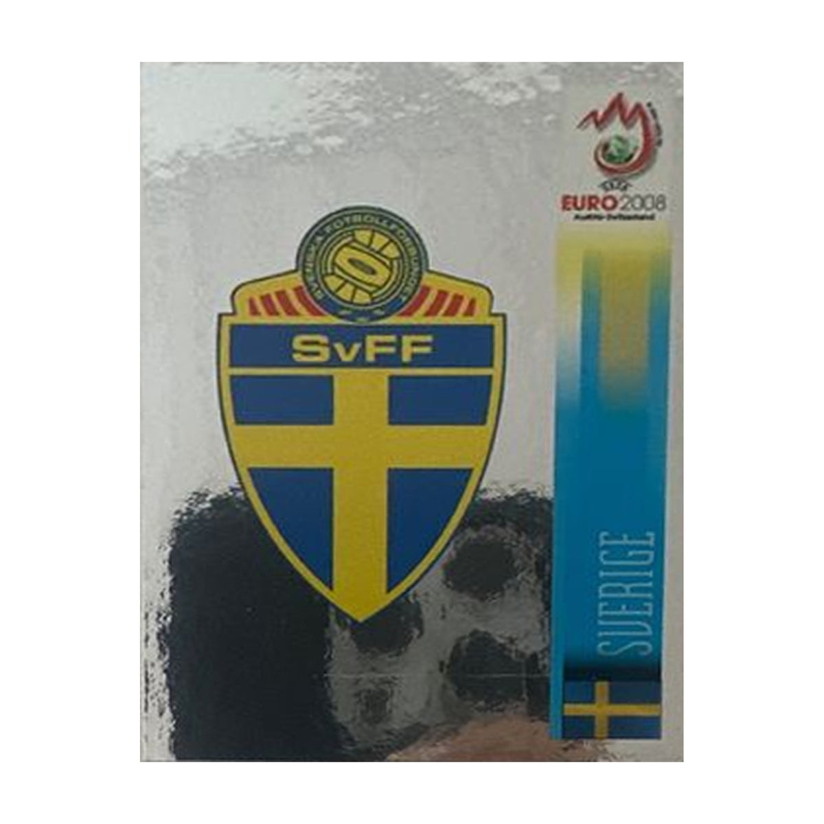 Panini UEFA EURO 2008 – Nr. 389 – Schweden Logo – Schweizer Edition – Vorderseite