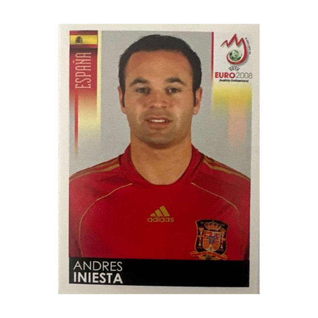Panini UEFA EURO 2008 – Nr. 428 – Andres Iniesta – Schweizer Edition – Vorderseite