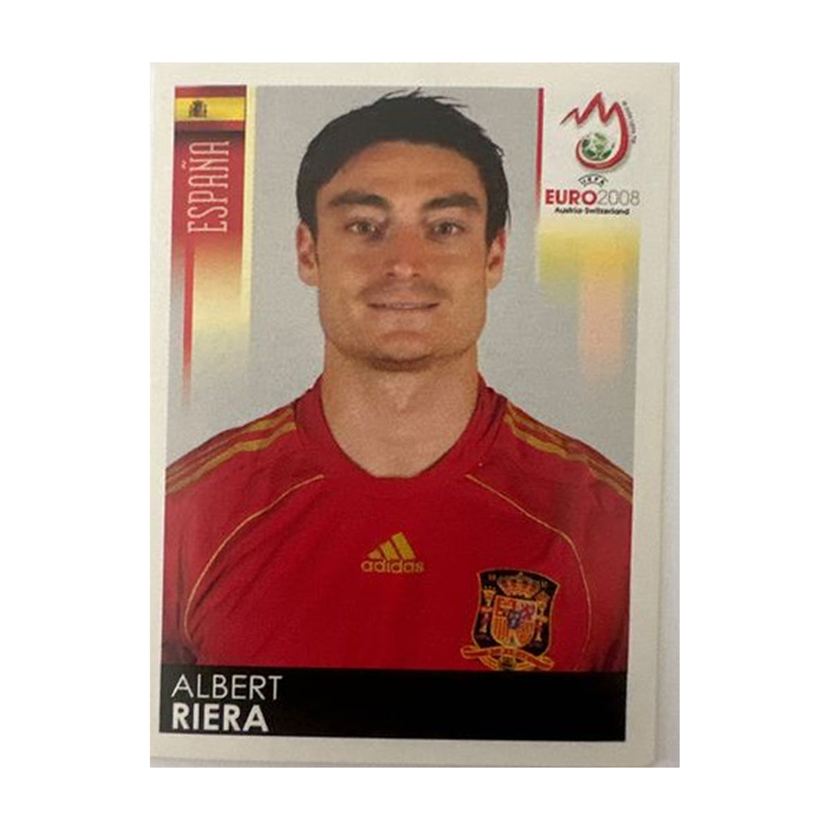Panini UEFA EURO 2008 – Nr. 431 – Albert Riera – Schweizer Edition – Vorderseite