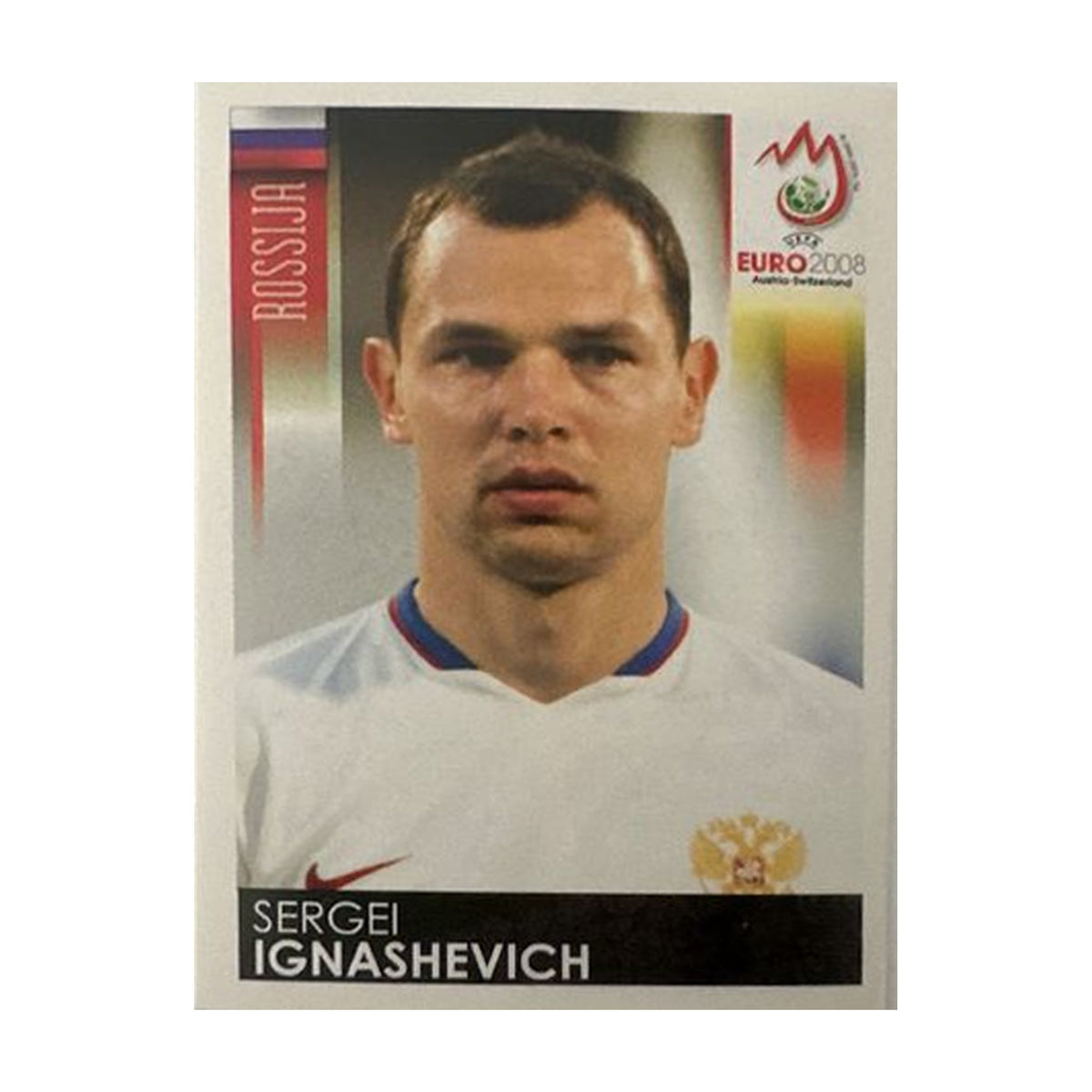 Panini UEFA EURO 2008 – Nr. 443 – Sergei Ignashevich – Schweizer Edition – Vorderseite
