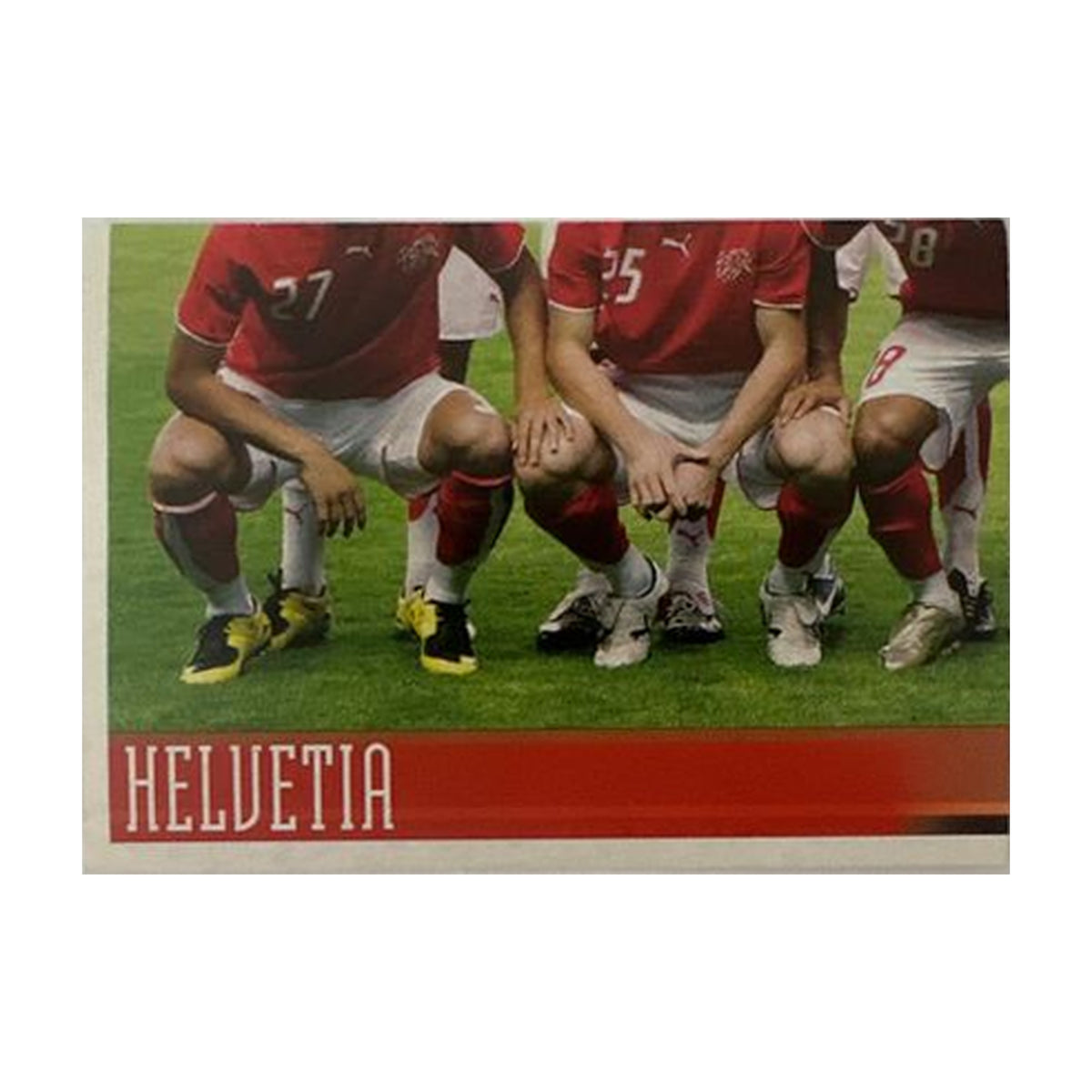Panini UEFA EURO 2008 – Nr. 49 – Schweiz Mannschaft Teilbild unten links – Schweizer Edition – Vorderseite