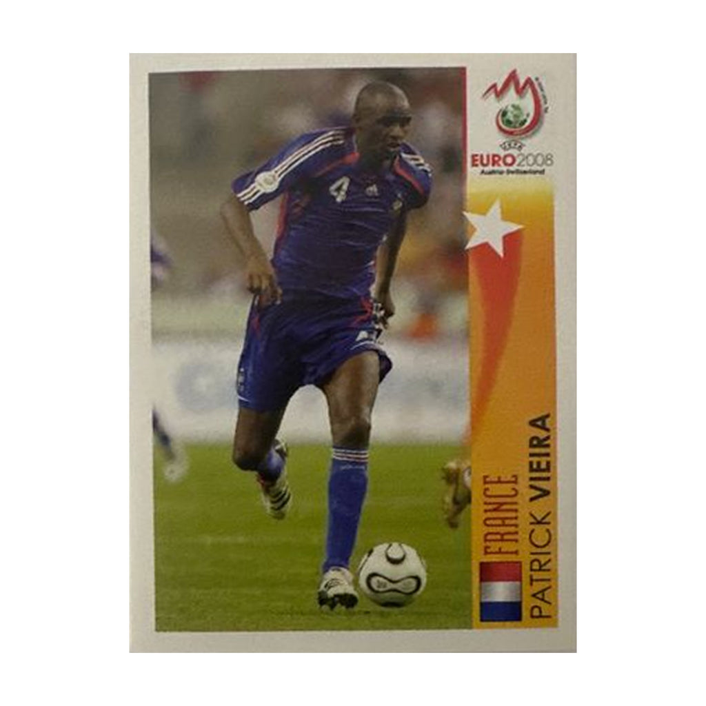 Panini UEFA EURO 2008 – Nr. 496 – Patrick Vieira – Action – Schweizer Edition – Vorderseite