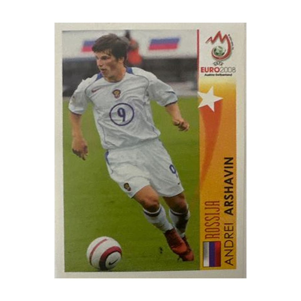 Panini UEFA EURO 2008 – Nr. 503 – Andrei Arshavin – Action – Schweizer Edition – Vorderseite