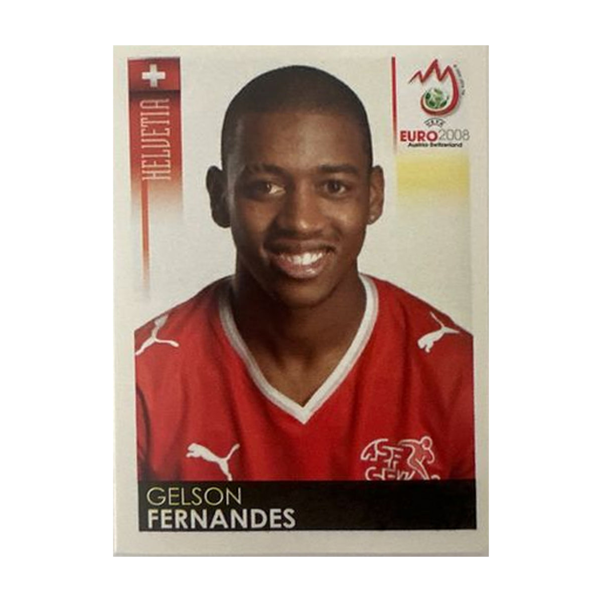 Panini UEFA EURO 2008 – Nr. 61 – Gelson Fernandes – Schweizer Edition – Vorderseite