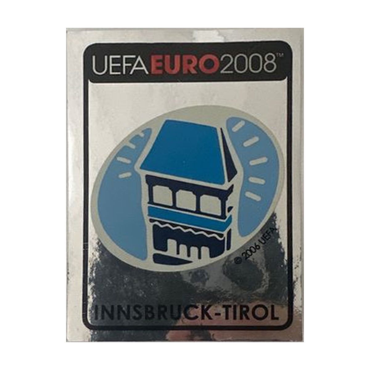 Panini UEFA EURO 2008 – Nr. 7 – Innsbruck-Tirol Logo – Schweizer Edition – Vorderseite