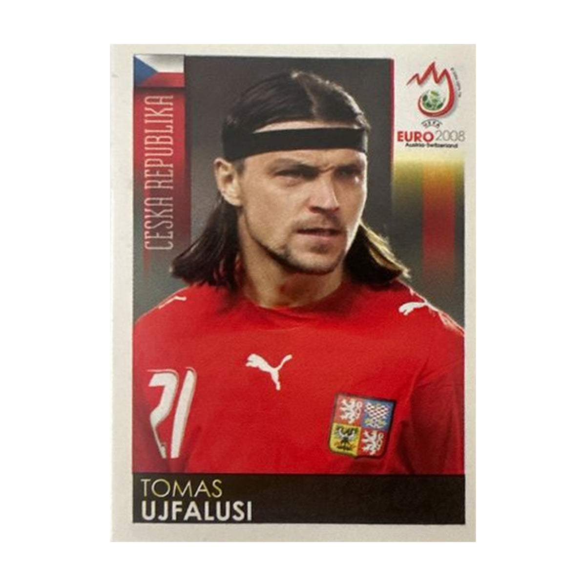Panini UEFA EURO 2008 – Nr. 82 – Tomas Ujfalusi – Schweizer Edition – Vorderseite