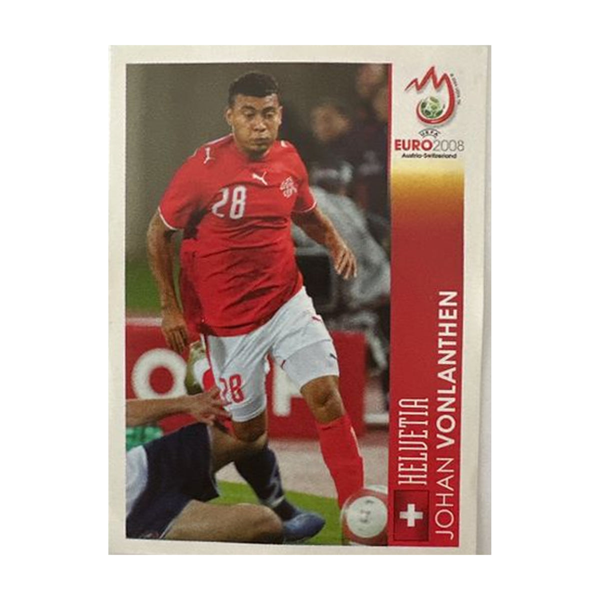 Panini UEFA EURO 2008 – Nr. P14 – Johan Vonlanthen – Action – Schweizer Edition – Vorderseite