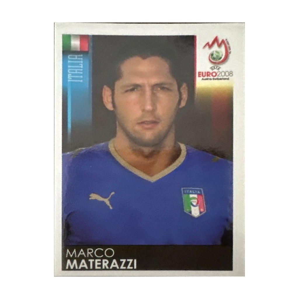 Panini UEFA EURO 2008 – Nr. 289 – Marco Materazzi – Südamerika-Version – Vorderseite