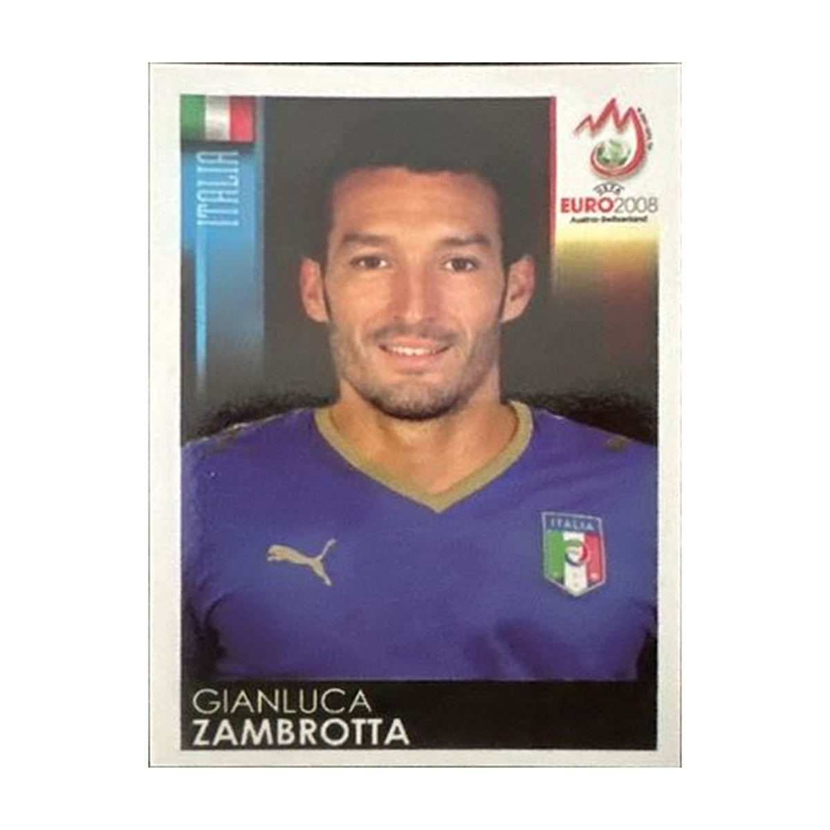 Panini UEFA EURO 2008 – Nr. 293 – Gianluca Zambrotta – Südamerika-Version – Vorderseite