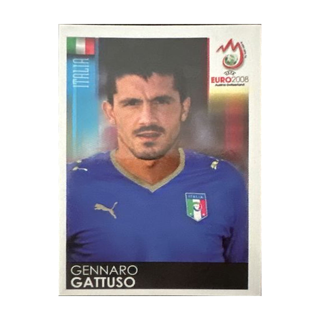 Panini UEFA EURO 2008 – Nr. 295 – Gennaro Gattuso – Südamerika-Version – Vorderseite