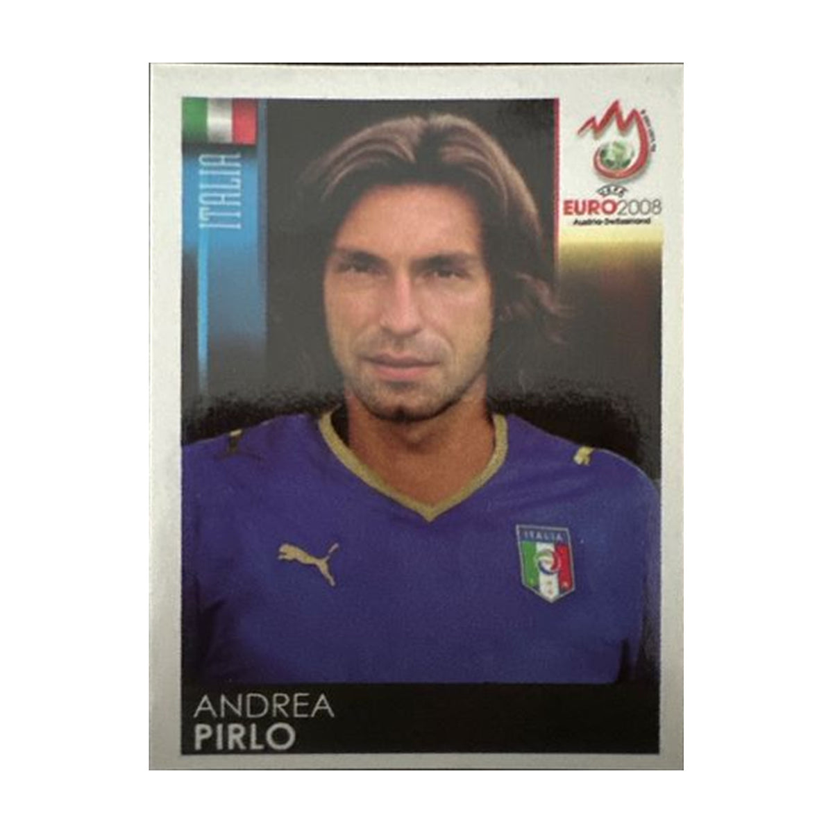 Panini UEFA EURO 2008 – Nr. 298 – Andrea Pirlo – Südamerika-Version – Vorderseite