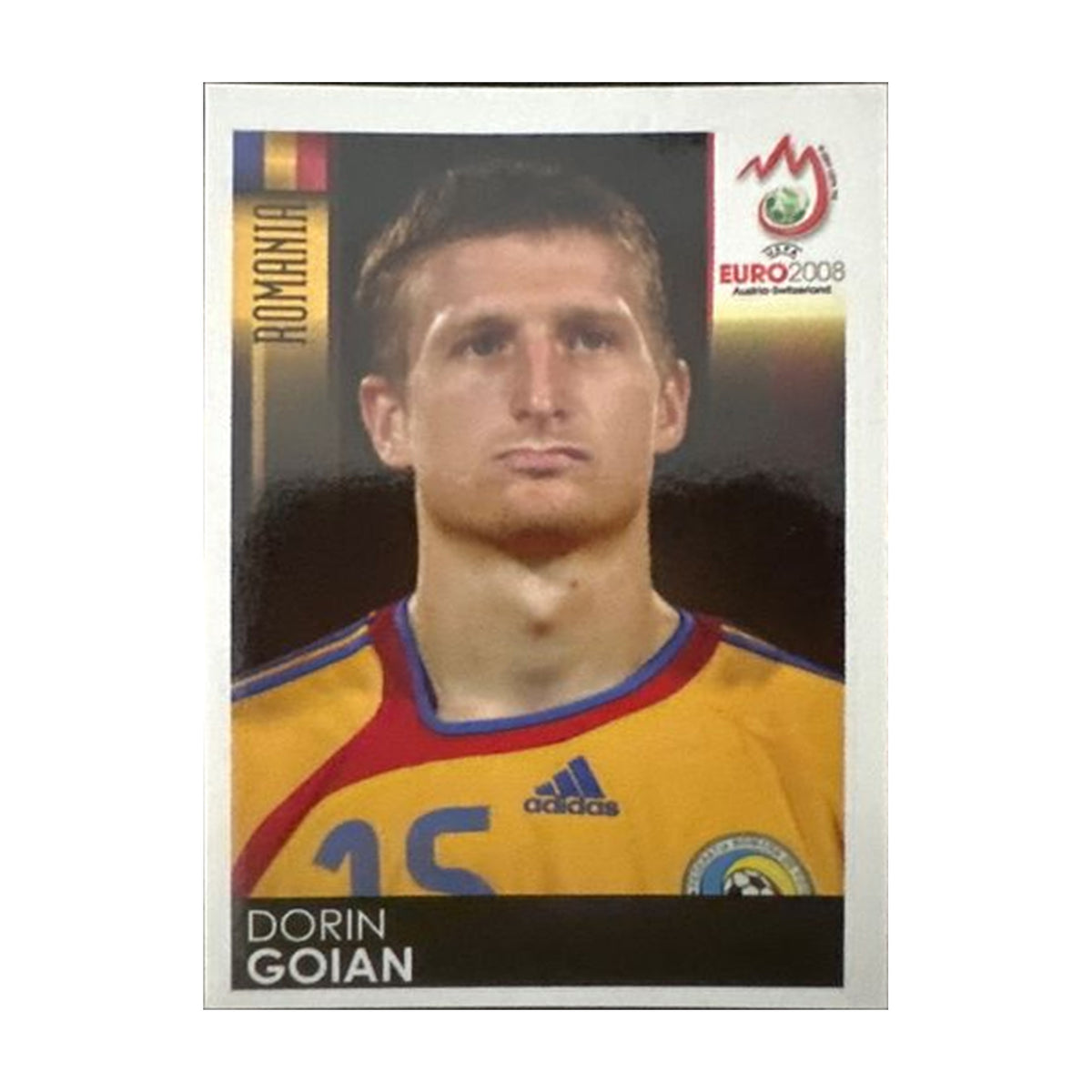 Panini UEFA EURO 2008 – Nr. 315 – Dorin Goian – Südamerika-Version – Vorderseite