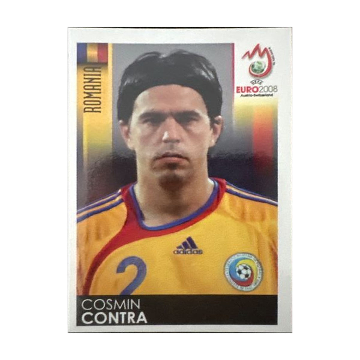 Panini UEFA EURO 2008 – Nr. 316 – Cosmin Contra – Südamerika-Version – Vorderseite