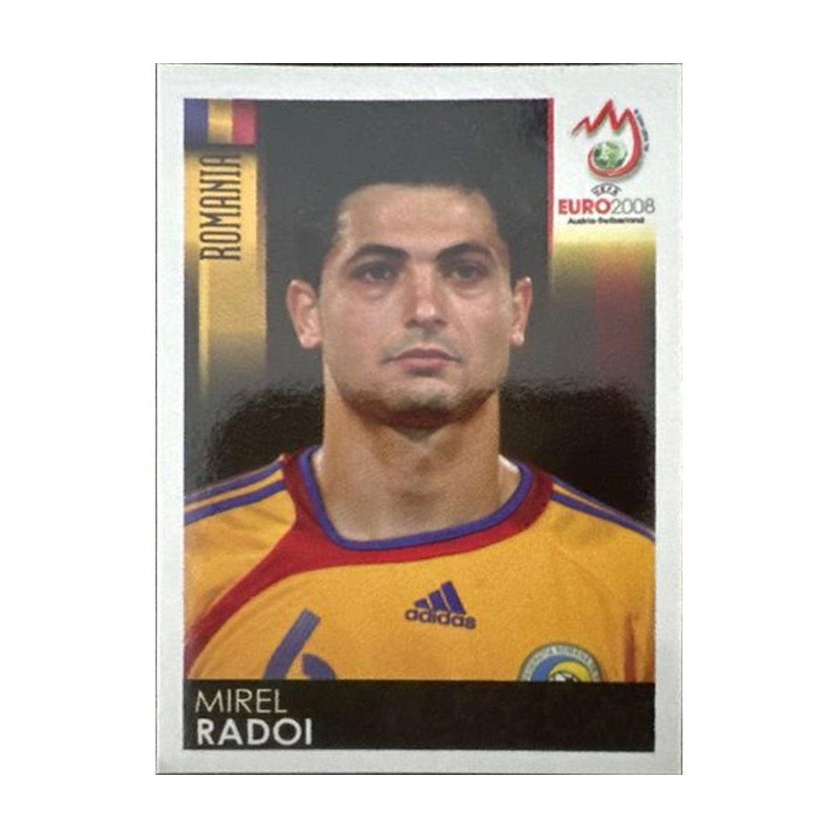 Panini UEFA EURO 2008 – Nr. 317 – Mirel Radoi – Südamerika-Version – Vorderseite