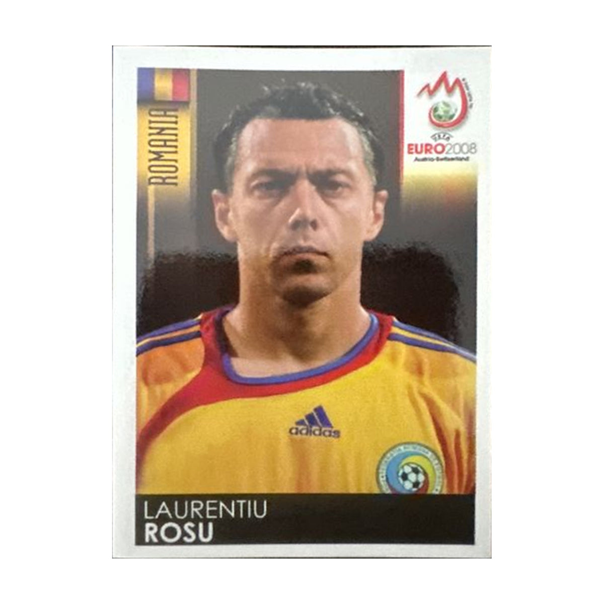 Panini UEFA EURO 2008 – Nr. 325 – Laurentiu Rosu – Südamerika-Version – Vorderseite