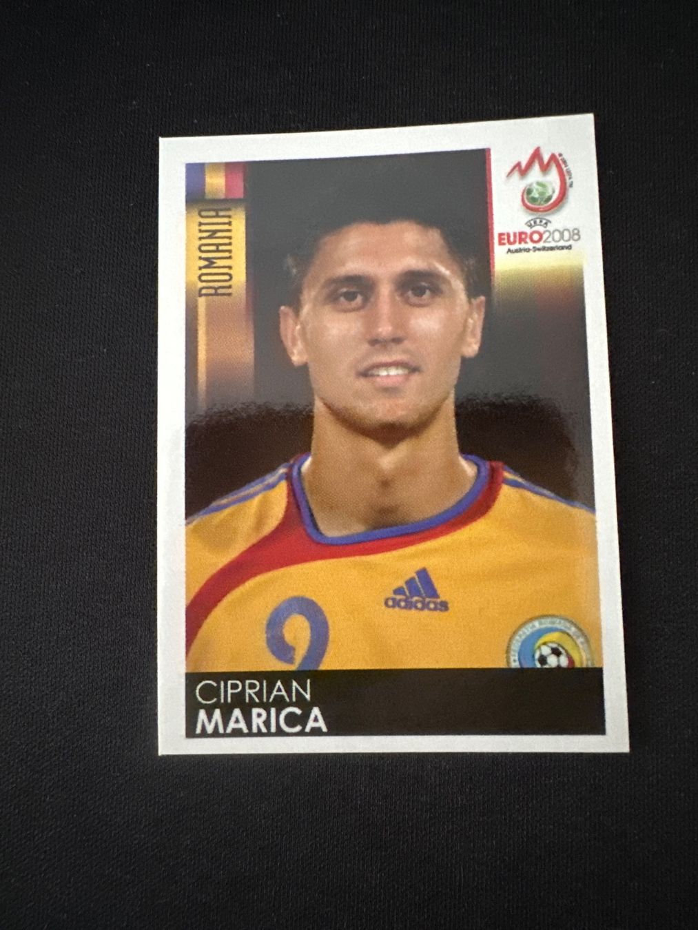 Panini UEFA EURO 2008 – Nr. 329 – Ciprian Marica – Südamerika-Version – Originalfoto Vorderseite