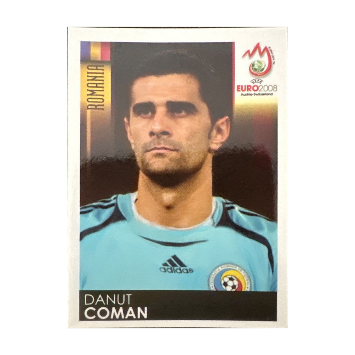 Panini UEFA EURO 2008 – Nr. 331 – Danut Coman – Südamerika-Version – Vorderseite