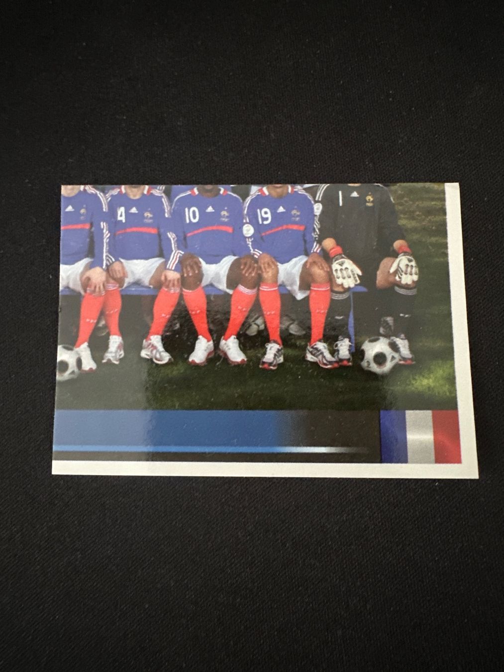 Panini UEFA EURO 2008 – Nr. 336 – Frankreich Mannschaft Teilbild unten rechts – Südamerika-Version – Originalfoto Vorderseite