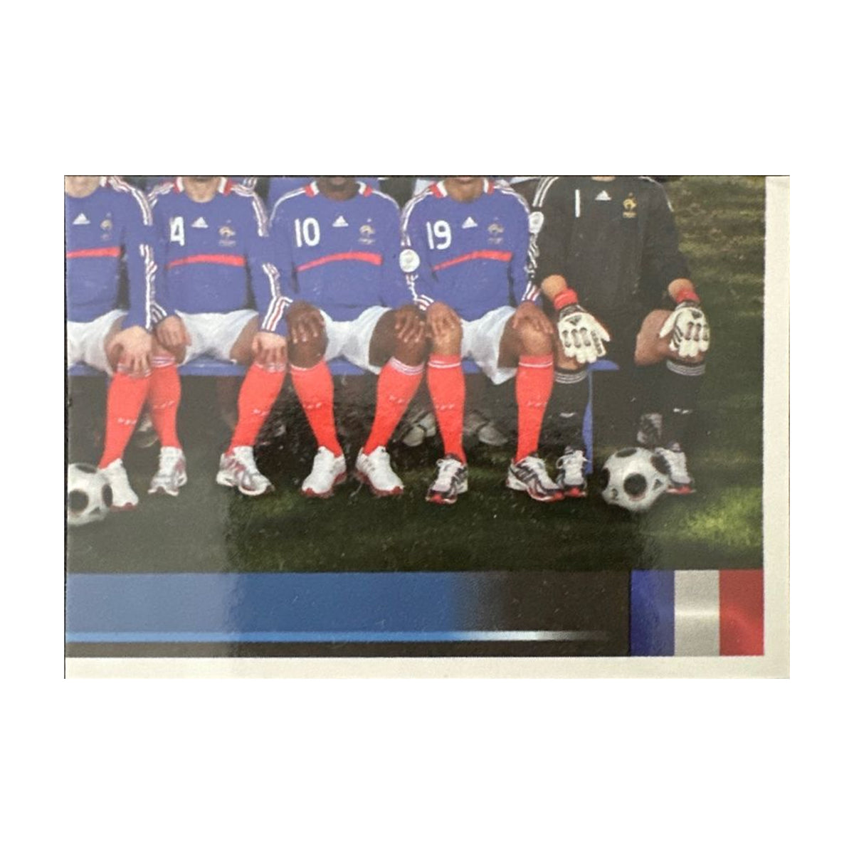 Panini UEFA EURO 2008 – Nr. 336 – Frankreich Mannschaft Teilbild unten rechts – Südamerika-Version – Vorderseite