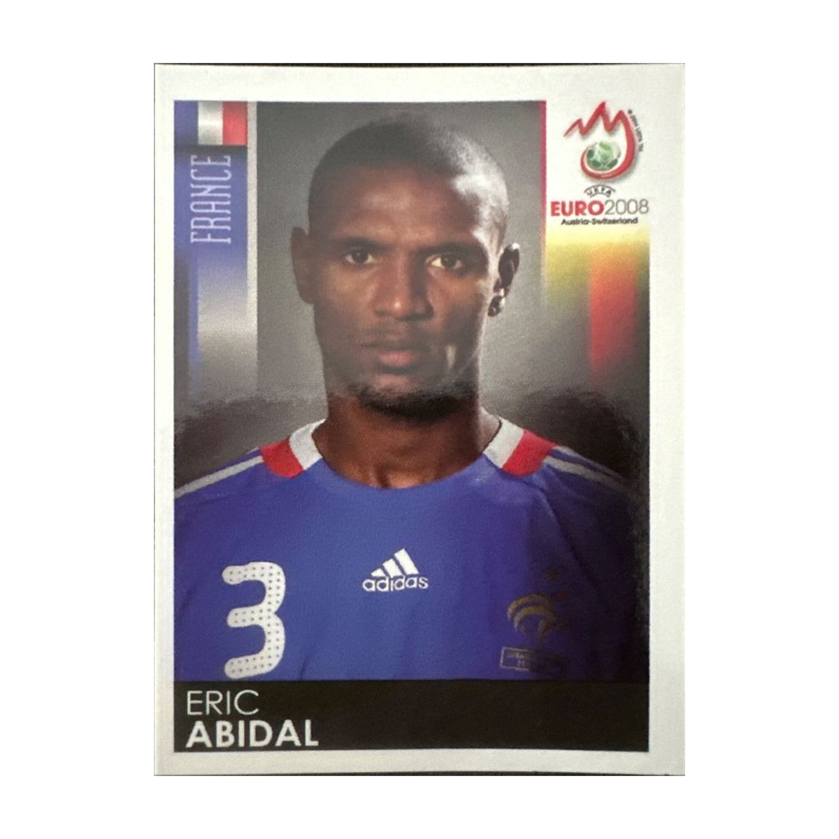 Panini UEFA EURO 2008 – Nr. 341 – Eric Abidal – Südamerika-Version – Vorderseite