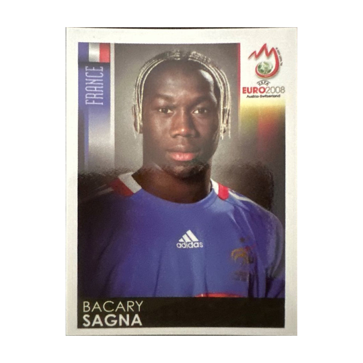 Panini UEFA EURO 2008 – Nr. 344 – Bacary Sagna – Südamerika-Version – Vorderseite