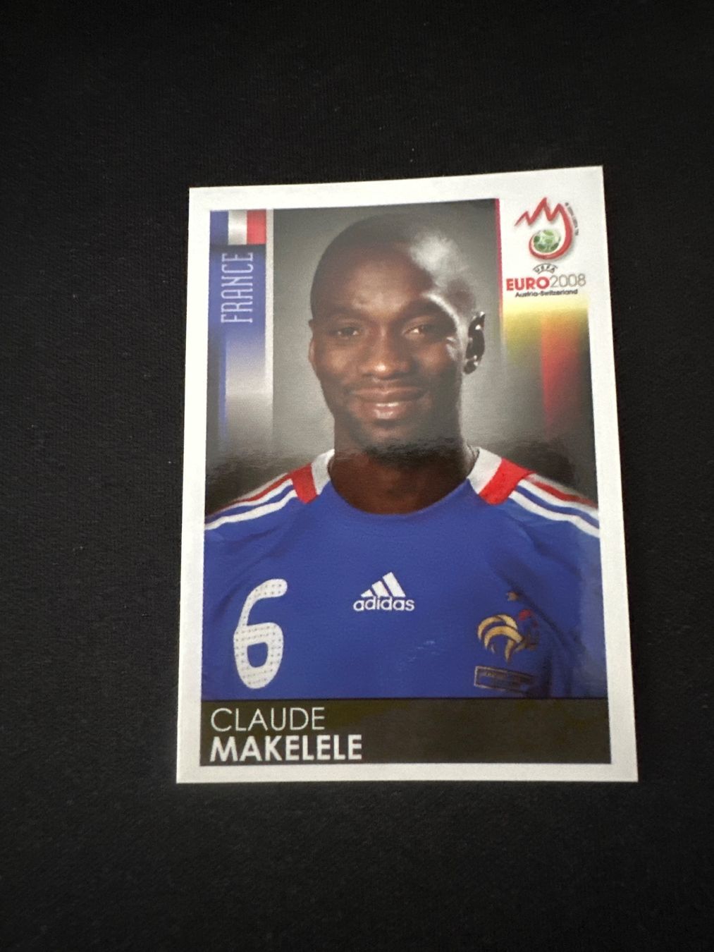 Panini UEFA EURO 2008 – Nr. 346 – Claude Makelele – Südamerika-Version – Originalfoto Vorderseite