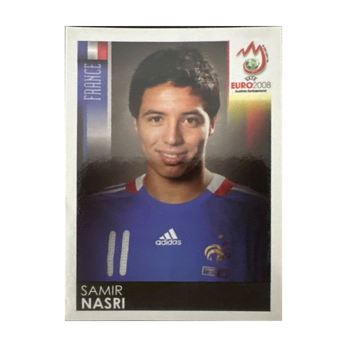Panini UEFA EURO 2008 – Nr. 349 – Samir Nasri – Südamerika-Version – Vorderseite